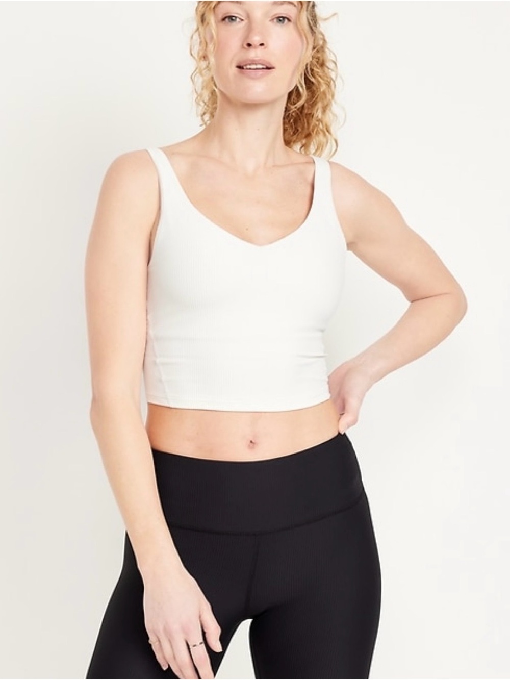 Old Navy Women’s Light Support PowerSoft Rib Longline Sports Bra